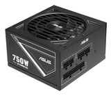 ASUS 750W-ATS Gold set fra blæser- og kabelsiden