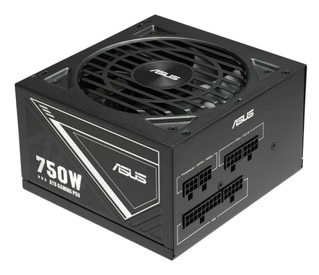 ASUS 750W-ATS Gold set fra blæser- og kabelsiden