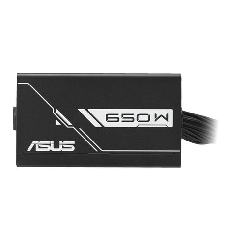 ASUS PRIME-650B-BLACK – side med ASUS-logo og 650W-mærkning