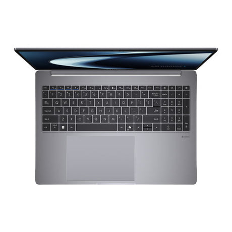 ASUS ExpertBook P3 PM3606CKA-MB0196X Copilot+ PC – taster og arbejdsflade set ovenfra; tastaturlayout illustrativt