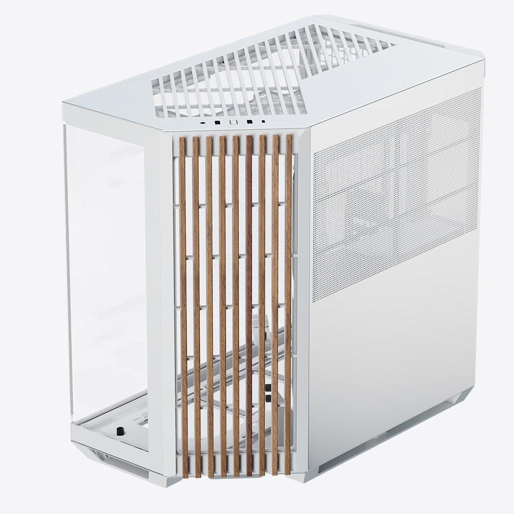 APNX V1, Midi-Tower, ATX, Tempered Glass - Wood, white Aerocool Advanced Technologies Co., LTD (APNX)