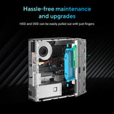 ASUS ExpertCenter P500 SFF P500SV-05210H009X – indvendig opbygning eller underside (vinkel 2)