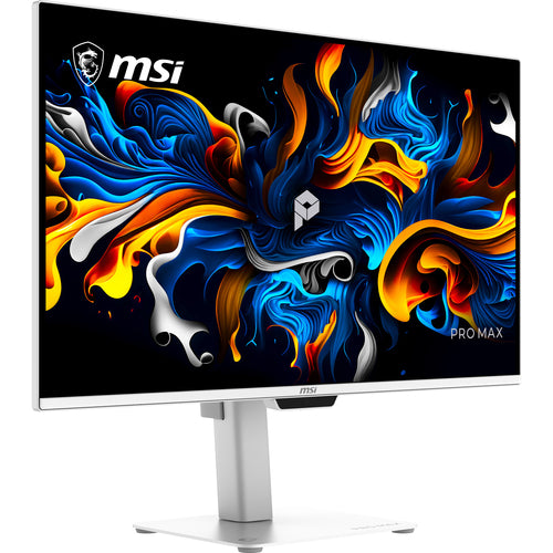 MSI PRO MAX 271UPXW12G – 26,5″ 4K QD-OLED-skærm, hvid – forside