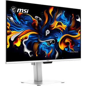 MSI PRO MAX 271UPXW12G – 26,5″ 4K QD-OLED-skærm, hvid – forside