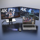 j5create JCD398-N – USB-C mini-dock med to 4K HDMI – To 4K-skærme som eksempel