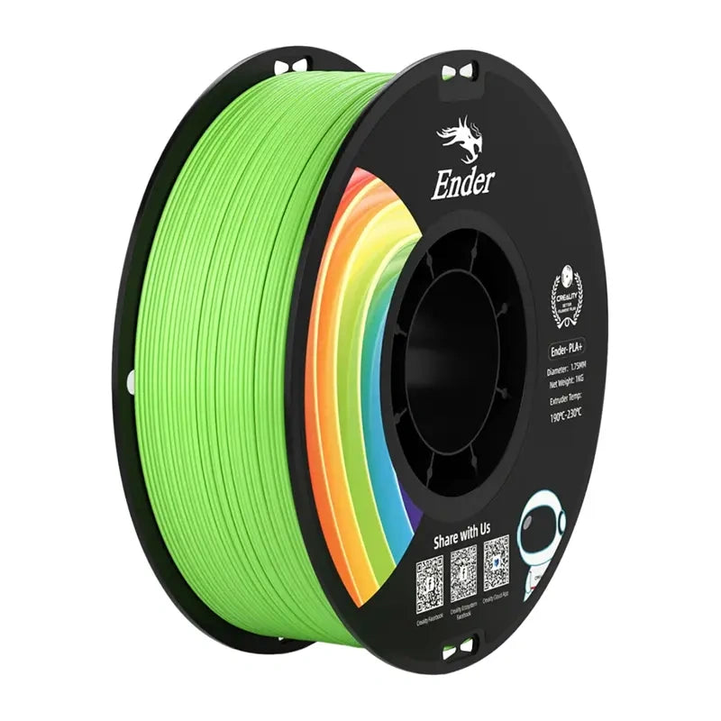 Creality Ender-PLA+ filament – grøn, 1,75 mm, 1 kg