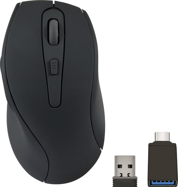 Speedlink AXON Silent genopladelig trådløs mus – USB-A/USB-C – sort
