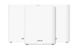 ASUS ZenWiFi BQ16 Wi-Fi 7 mesh-system – vist i en samlet opsætning (vinkel 3)