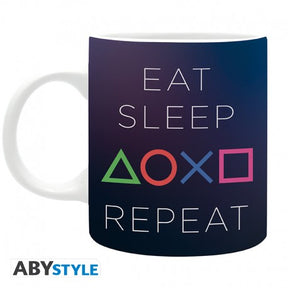PlayStation Eat Sleep Repeat krus – 320 ml