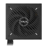 ASUS PRIME-650B-BLACK – blæser og kølegitter set ovenfra