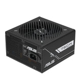 ASUS PRIME-750G – strømforsyning og ventilator set skråt bagfra