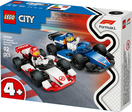 LEGO 60464 City F1 Williams Racing and Haas F1 Racing Cars