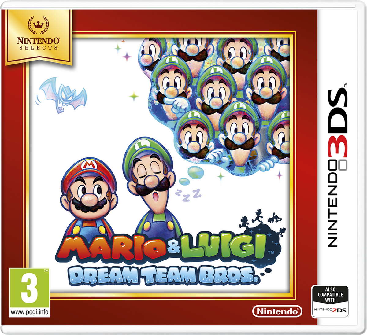 Mario & Luigi Dream Team Bros. Nintendo Selects 3DS – Nintendo Selects-emballage