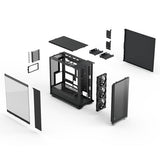 Midi Epoch XL Black TG RGB Light tint Fractal design