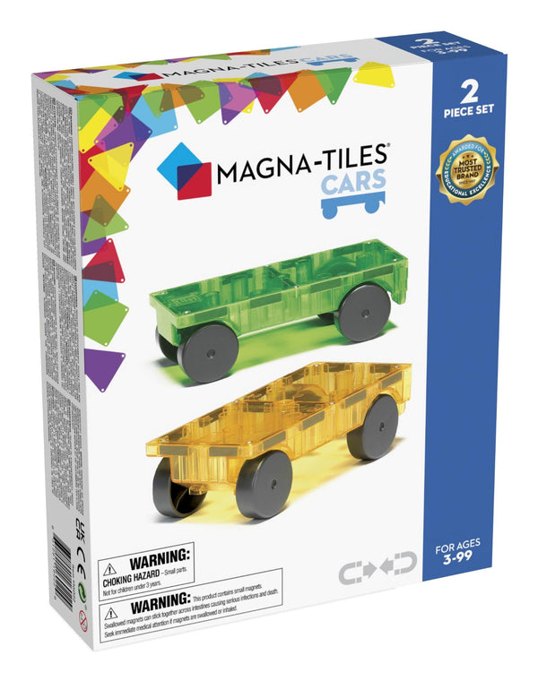 MAGNA-TILES Cars Green & Yellow – Udvidelsessæt