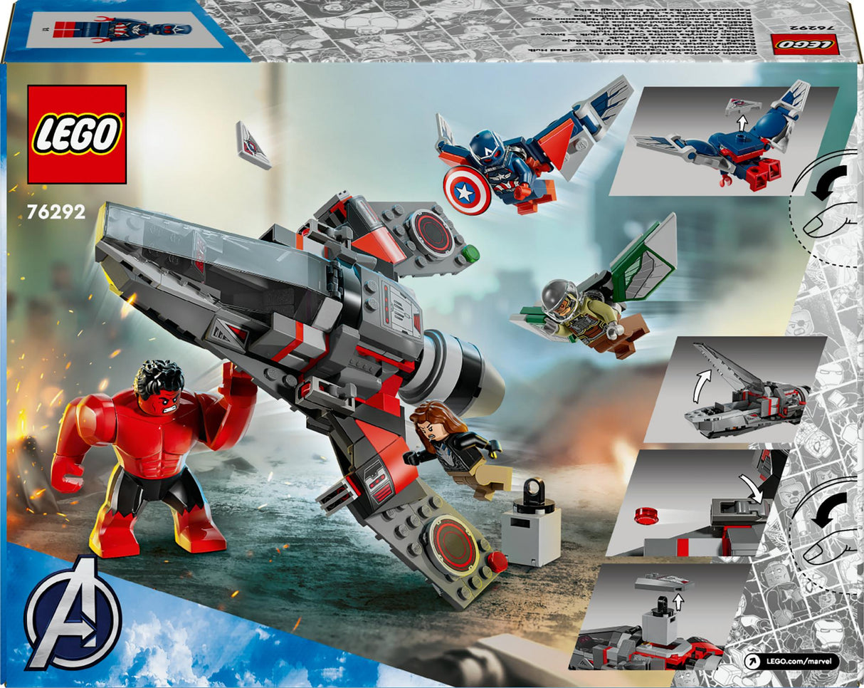 LEGO 76292 Marvel Super Heroes Captain America vs. Red Hulk Showdown LEGO