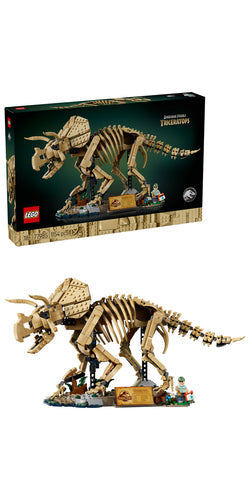 LEGO Jurassic World 77985 Triceratops-fossil – med emballage og udstillingsbase