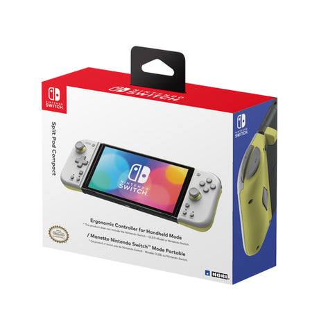 HORI Split Pad Compact - Light Gray/Yellow HORI