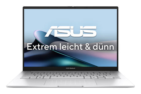 ASUS Zenbook 14 OLED UX3405CA-QD738W – set forfra; tastaturlayout illustrativt