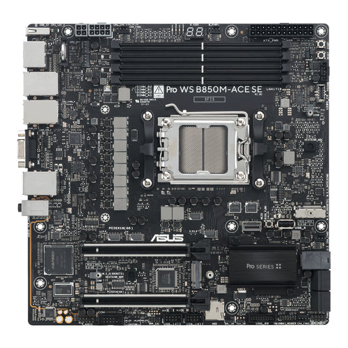 ASUS Pro WS B850M-ACE SE – bundkort set direkte ovenfra