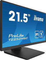 iiyama ProLite T2252MSC-B2 22 1920 x 1080 (Full HD) HDMI DisplayPort 60Hz Iiyama