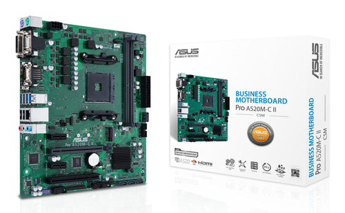 ASUS PRO A520M-C II/CSM bundkort med emballage