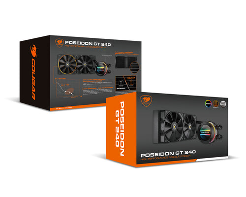 COUGAR Poseidon-GT 240, sort AIO-vandkøler – produktdetalje