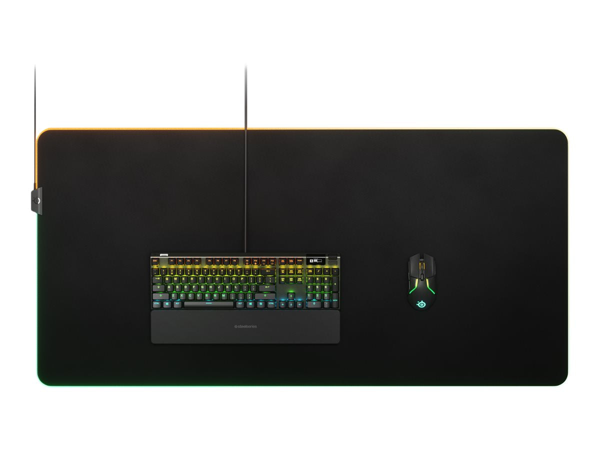 SteelSeries QcK Prism Cloth 3XL Oplyst tastatur og musepude