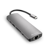 Sharkoon USB 3.0 Type C Combo Adapter - dark grey Sharkoon