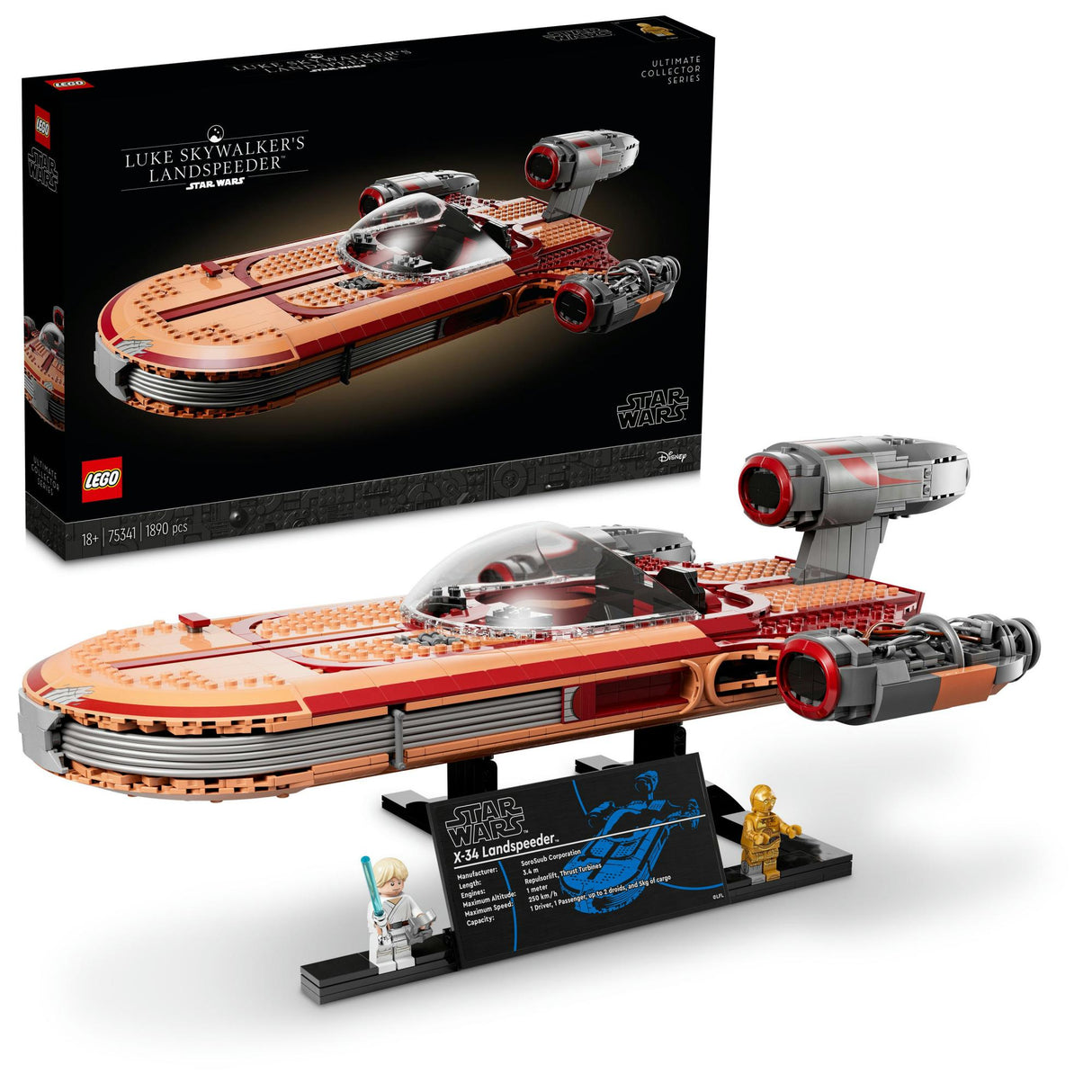 LEGO Star Wars - Luke Skywalker’s Landspeeder (75341.) LEGO