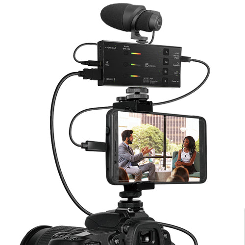 j5create JVA06 – Capture-enhed med to HDMI-indgange – Kameraopsætning som eksempel