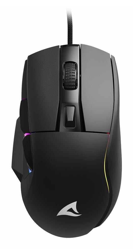Sharkoon SKILLER SGM35 Black 6400 DPI ATG4090 RGB 1000Hz 80g PBT 6-Button Gaming Mouse Sharkoon