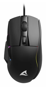 Sharkoon SKILLER SGM35 Black 6400 DPI ATG4090 RGB 1000Hz 80g PBT 6-Button Gaming Mouse Sharkoon