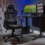 XROCKER AGILITY JUNIOR PC OFFICE GAMING CHAIR - CARBON BLACK XROCKER