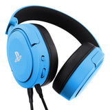 Trust GXT 498B Forta – blåt gamingheadset til PS5 og PS4 – set fra siden
