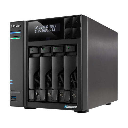Asustor LOCKERSTOR 4 Gen2+ – set skråt forfra (vinkel 4)