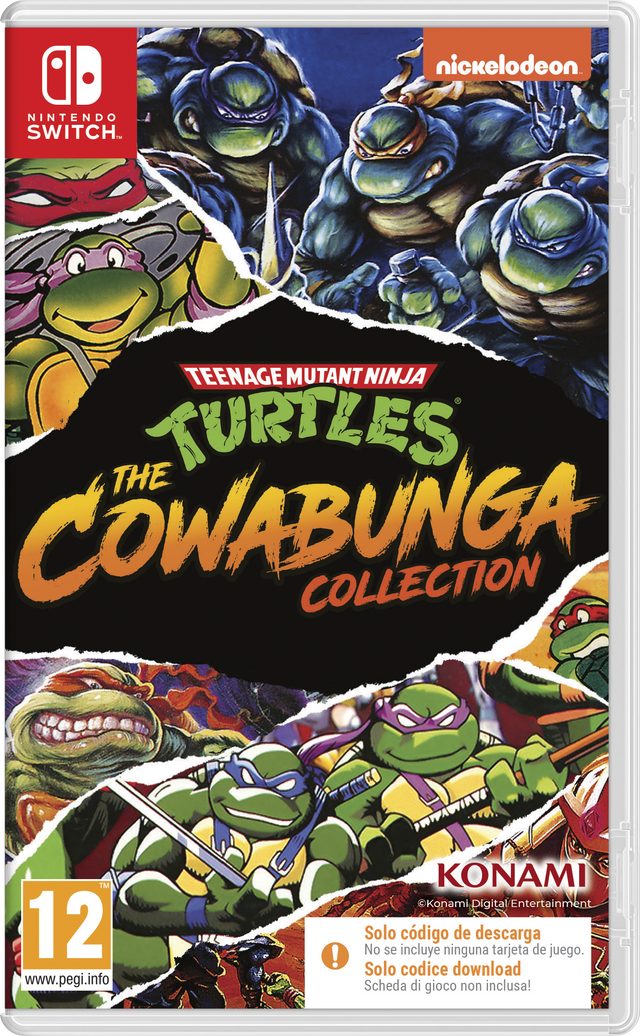 TMNT: The Cowabunga Collection – Switch – Downloadkode i boks – spilcover