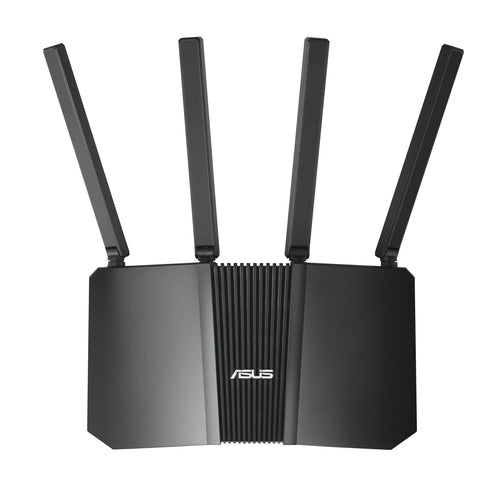 ASUS RT-BE59 sort Wi-Fi 7-router – set ovenfra