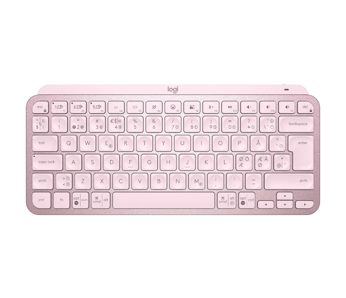 Logitech - MX Keys Mini Minimalist Wireless Illuminated Keyboard - Nordic Layout Logitech