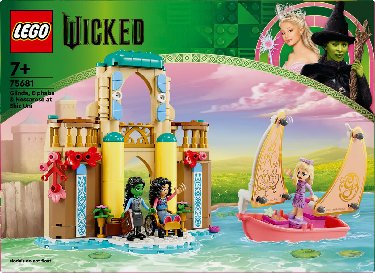 LEGO 75681 Wicked Glinda, Elphaba and Nessarose at Shiz University, construction toy LEGO