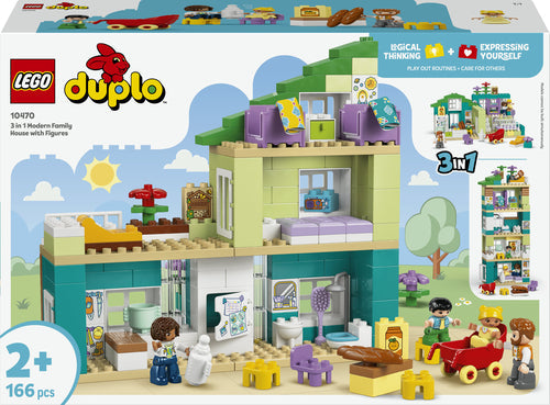 LEGO - DUPLO Town - 3-in-1 Modern Family House with Figures (10470) Lego