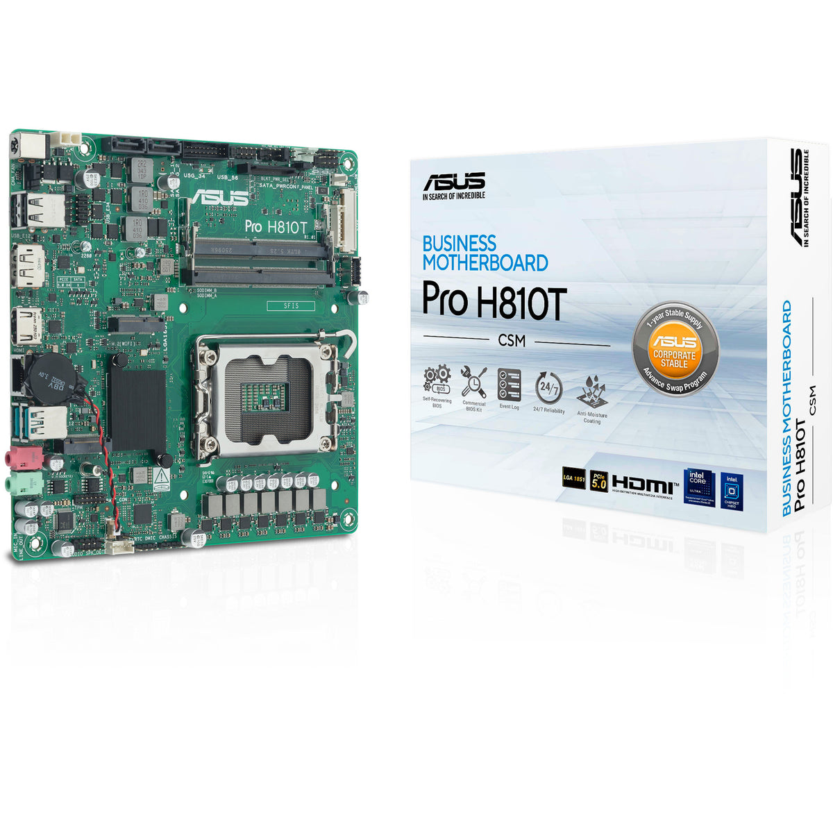 ASUS PRO H810T-CSM – LGA1851 bundkort
