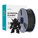 Sunlu PLA+ 2.0 filament – sort, 1,75 mm, 1 kg