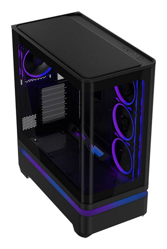 ASUS PRIME AP304 TG ARGB BLACK – set skråt fra siden