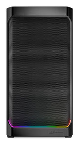 Sharkoon MK4 RGB Strip Black Mesh Front ARGB Strip 2x 120mm Fans USB-C BTF Micro-ATX Gaming PC Case Sharkoon