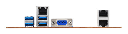 ASUS P12R-I/ASMB10 – Mini ITX LGA1200 serverbundkort – porte på bagpanelet