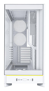Montech HS02, Glass front, ATX, no fans - White Telon Technology Co Ltd (Montech)