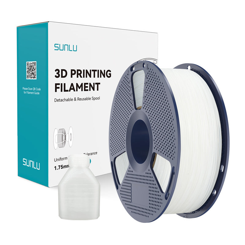 Sunlu PP filament – naturhvid, 1,75 mm, 0,8 kg