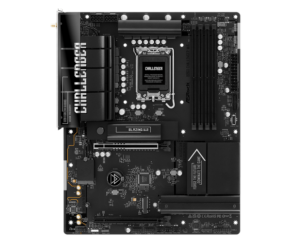 ASRock B860 Challenger WiFi bundkort - LGA1851, DDR5