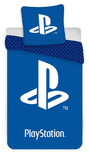 PlayStation Blue Bedding Set Logo 140×200cm, 70×90 cm PlayStation